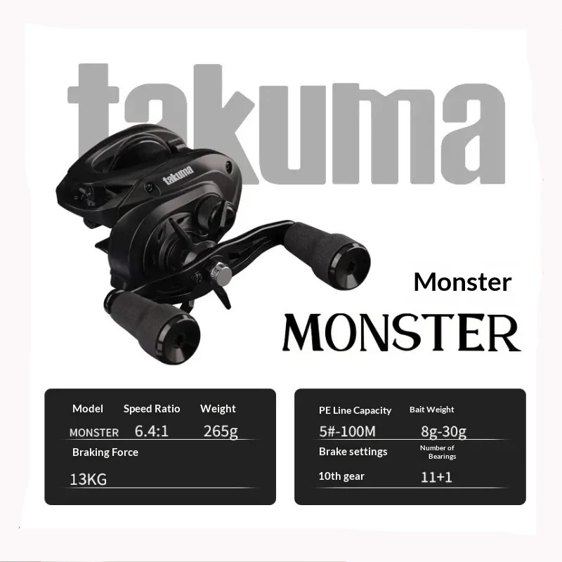 Trolling Reel - Takuma Monster Full Metal Baitcasting Reel