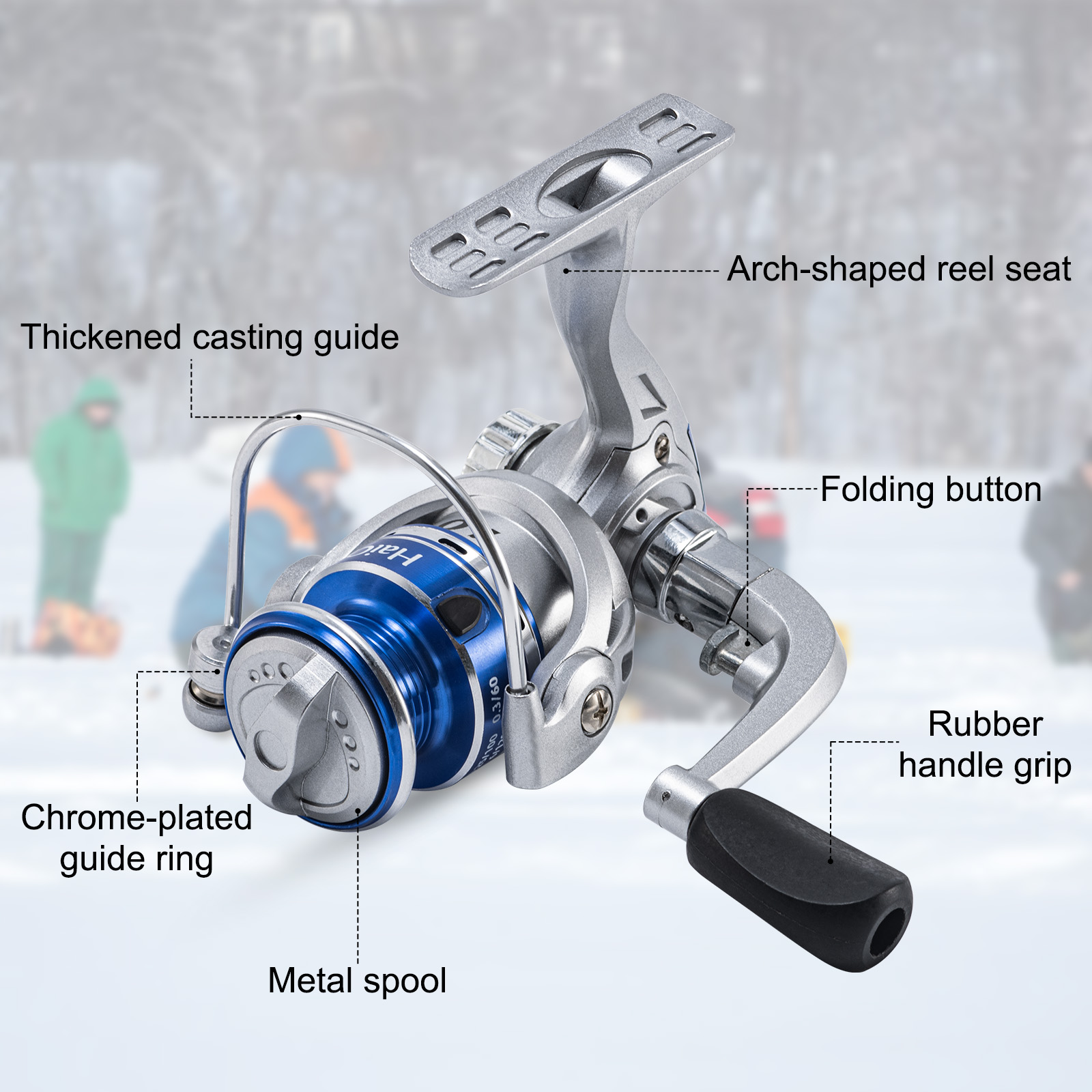 Goture New Ice Fishing Reels W - Trolling Reel ulasan dan harga
