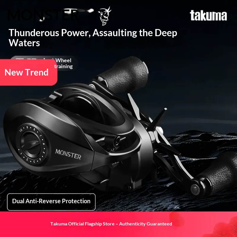 Takuma Monster Full Metal Bait - Trolling Reel ulasan dan harga