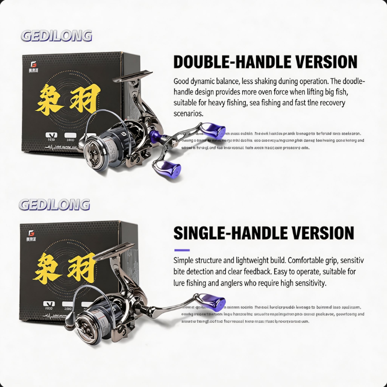 Gedilong Spinning Reel All Met - Trolling Reel ulasan dan harga